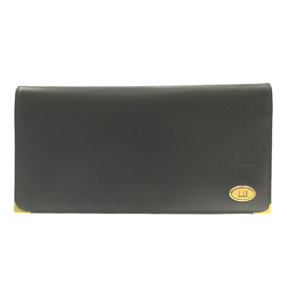 Dunhill Leather Black Bi-fold Long Wallet 0698dunhill